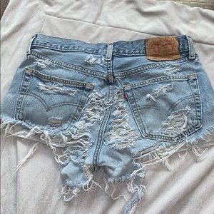 Beyoncé inspired Coachella Levi denim shorts